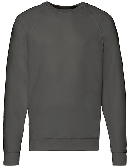 Fruit of the Loom Lightweight Raglan Sweat Light Graphite (Solid)