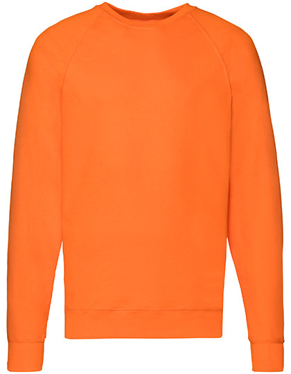 Fruit of the Loom Lightweight Raglan Sweat Orange
