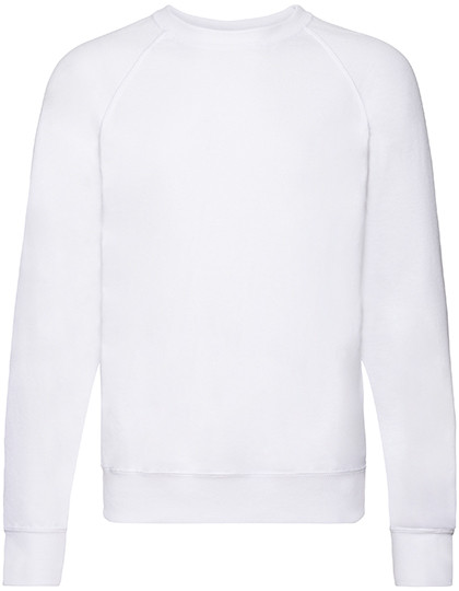 Fruit of the Loom Lightweight Raglan Sweat White