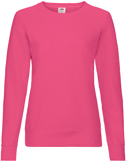 Fruit of the Loom Ladies´ Lightweight Raglan Sweat Fuchsia
