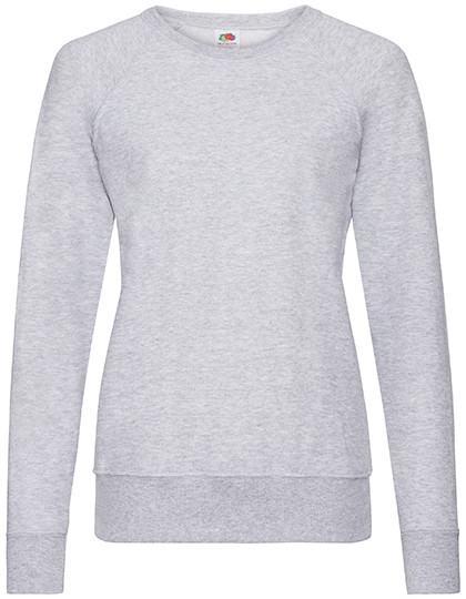 Fruit of the Loom Ladies´ Lightweight Raglan Sweat Heather Grey