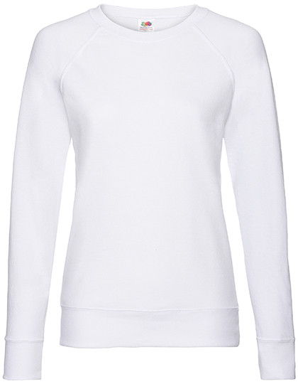 Fruit of the Loom Ladies´ Lightweight Raglan Sweat White