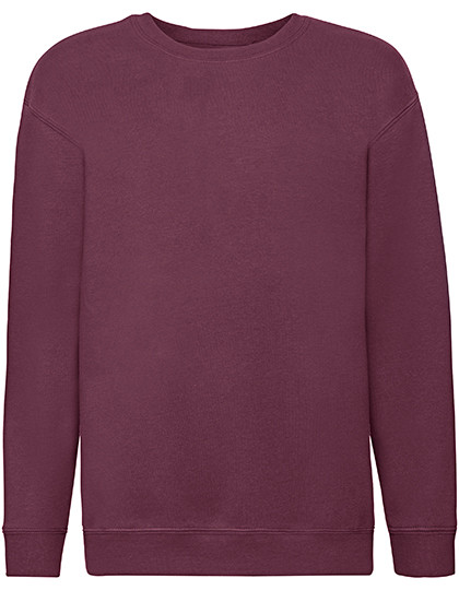 Fruit of the Loom Kids´ Premium Set-In Sweat Burgundy