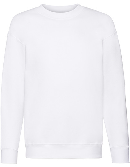 Fruit of the Loom Kids´ Premium Set-In Sweat White