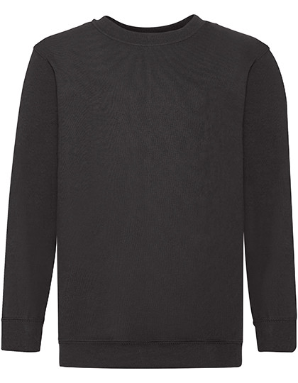 Fruit of the Loom Kids´ Classic Set-In Sweat Black