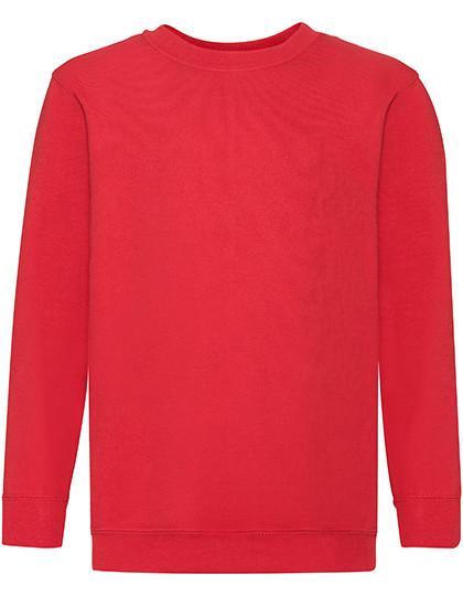 Fruit of the Loom Kids´ Classic Set-In Sweat Red