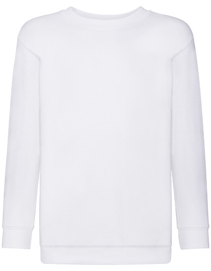 Fruit of the Loom Kids´ Classic Set-In Sweat White