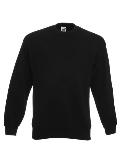 Fruit of the Loom Classic Set-in Sweat Black
