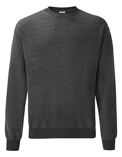 Fruit of the Loom Classic Set-in Sweat Dark Heather Grey