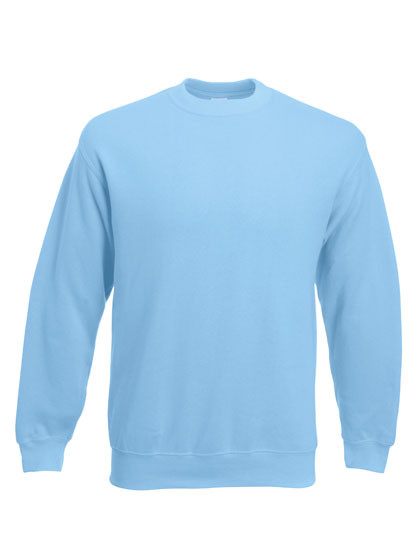 Fruit of the Loom Classic Set-in Sweat Sky Blue