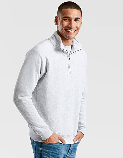 Fruit of the Loom Classic Zip Neck Sweat