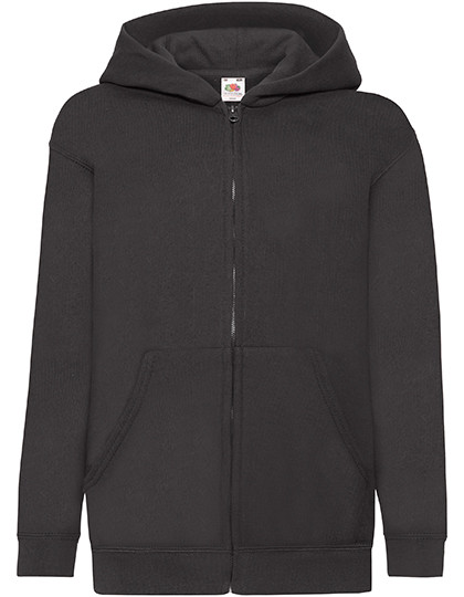 Fruit of the Loom Kids´ Classic Hooded Sweat Jacket Black