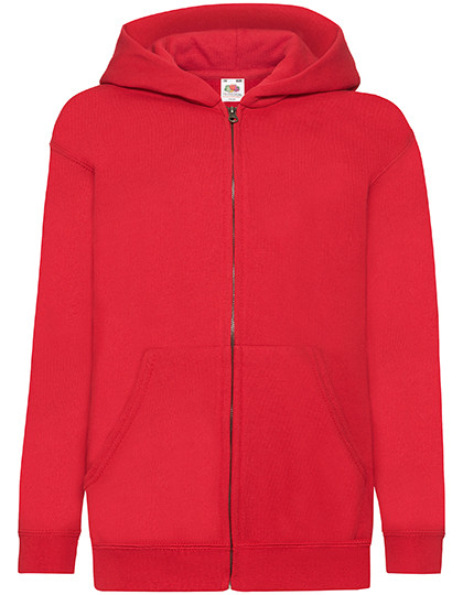 Fruit of the Loom Kids´ Classic Hooded Sweat Jacket Red