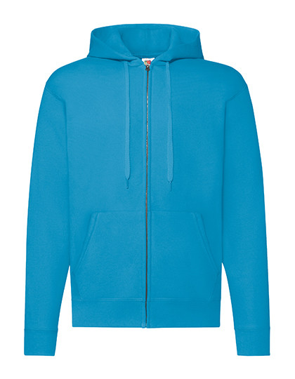 Fruit of the Loom Classic Hooded Sweat Jacket Azure Blue