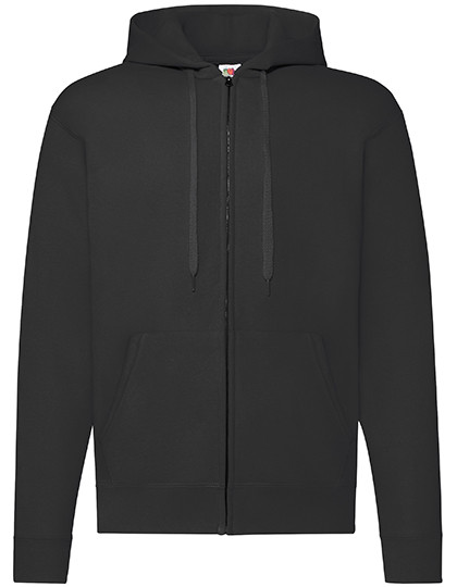 Fruit of the Loom Classic Hooded Sweat Jacket Black