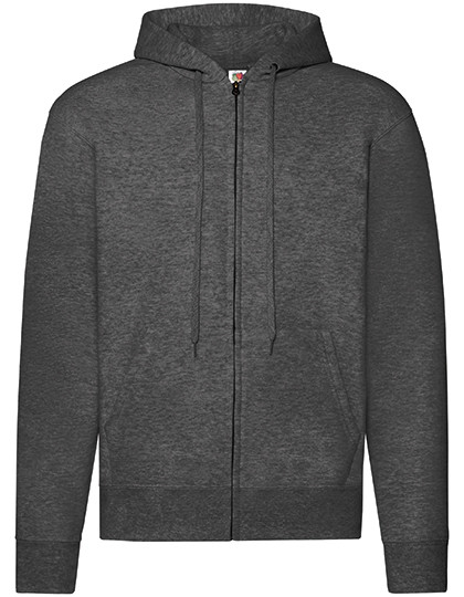 Fruit of the Loom Classic Hooded Sweat Jacket Dark Heather Grey