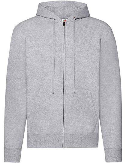 Fruit of the Loom Classic Hooded Sweat Jacket Heather Grey
