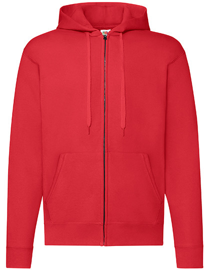 Fruit of the Loom Classic Hooded Sweat Jacket Red