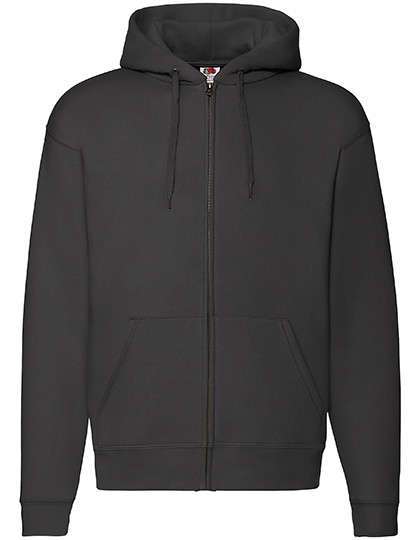Fruit of the Loom Premium Hooded Sweat Jacket Black