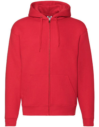 Fruit of the Loom Premium Hooded Sweat Jacket Red
