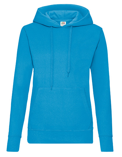 Fruit of the Loom Ladies´ Classic Hooded Sweat Azure Blue