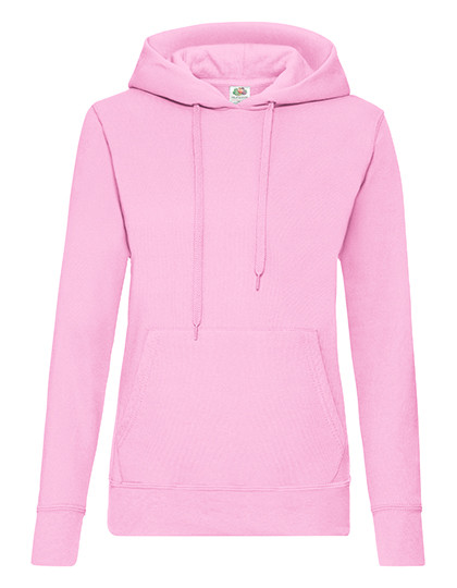 Fruit of the Loom Ladies´ Classic Hooded Sweat Light Pink