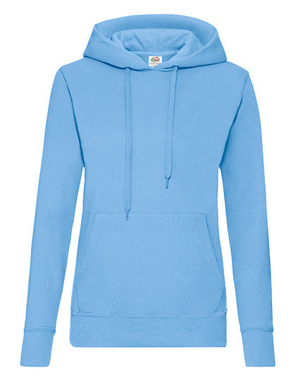 Fruit of the Loom Ladies´ Classic Hooded Sweat Sky Blue