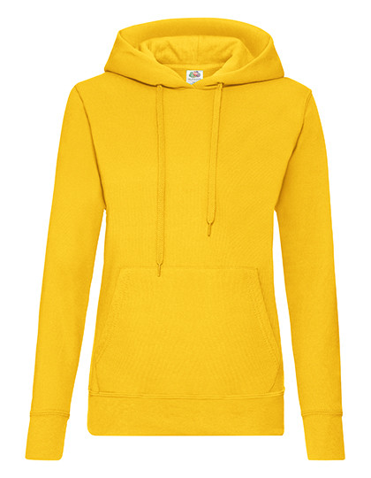 Fruit of the Loom Ladies´ Classic Hooded Sweat Sunflower