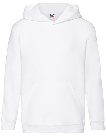 Fruit of the Loom Kids´ Premium Hooded Sweat White