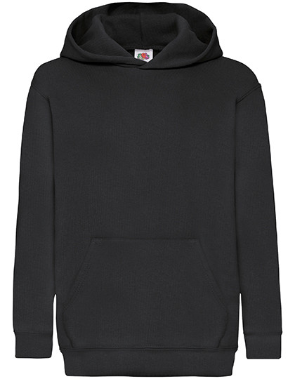 Fruit of the Loom Kids´ Classic Hooded Sweat Black