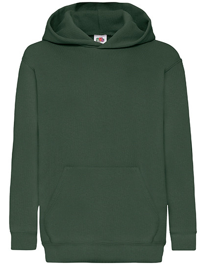 Fruit of the Loom Kids´ Classic Hooded Sweat Bottle Green
