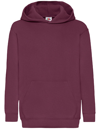 Fruit of the Loom Kids´ Classic Hooded Sweat Burgundy