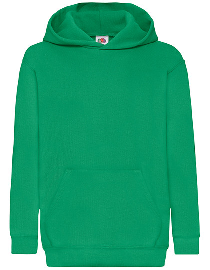Fruit of the Loom Kids´ Classic Hooded Sweat Kelly Green