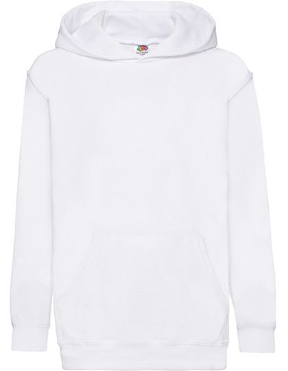 Fruit of the Loom Kids´ Classic Hooded Sweat White