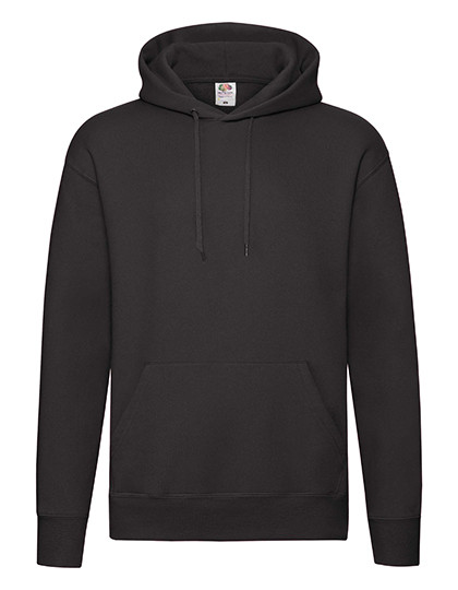 Fruit of the Loom Premium Hooded Sweat Black