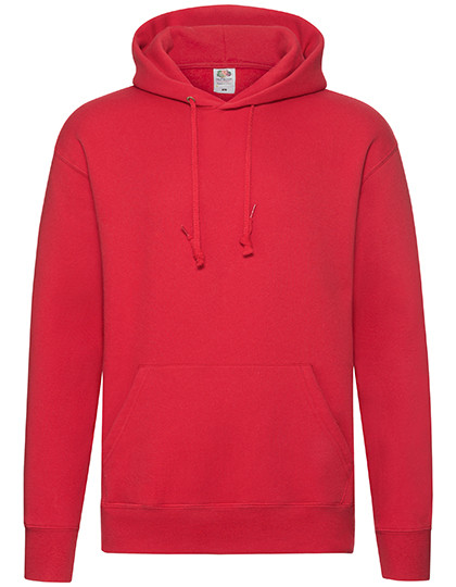 Fruit of the Loom Premium Hooded Sweat Red