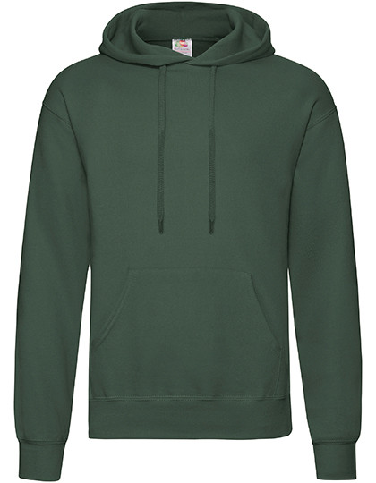 Fruit of the Loom Classic Hooded Sweat Bottle Green