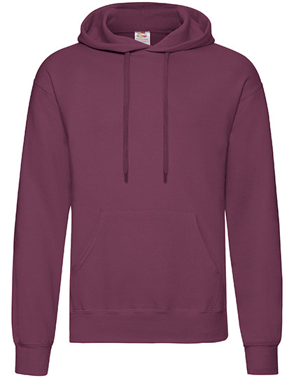 Fruit of the Loom Classic Hooded Sweat Burgundy
