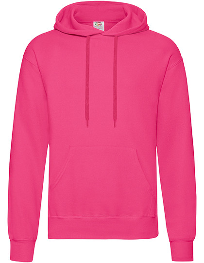 Fruit of the Loom Classic Hooded Sweat Fuchsia
