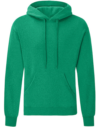 Fruit of the Loom Classic Hooded Sweat Heather Green