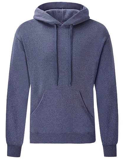 Fruit of the Loom Classic Hooded Sweat Heather Navy
