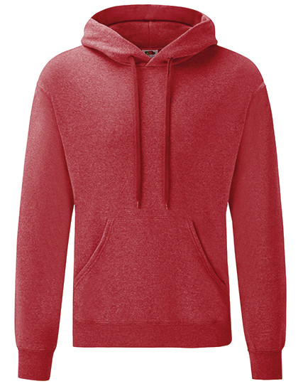 Fruit of the Loom Classic Hooded Sweat Heather Red