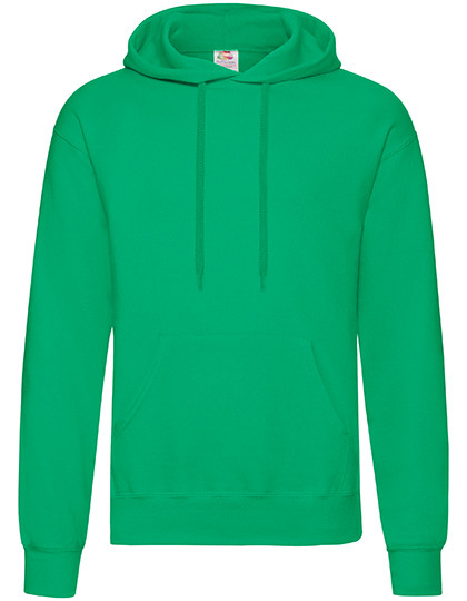 Fruit of the Loom Classic Hooded Sweat Kelly Green