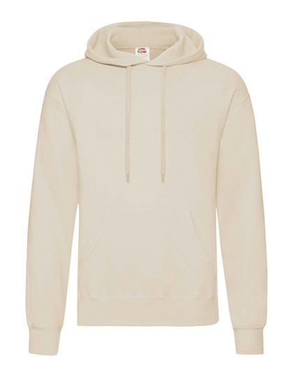Fruit of the Loom Classic Hooded Sweat Natural