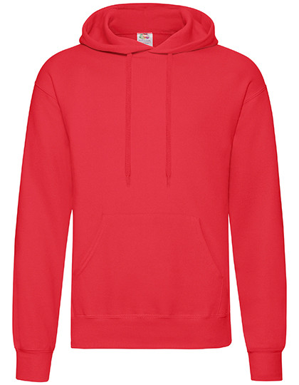 Fruit of the Loom Classic Hooded Sweat Red