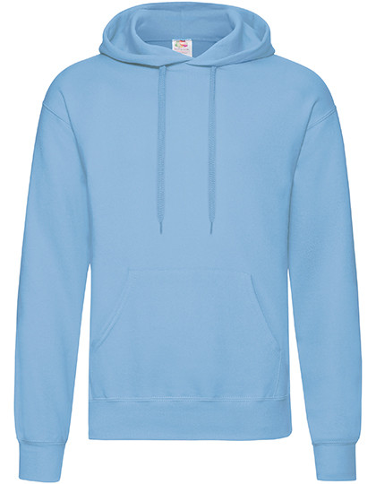 Fruit of the Loom Classic Hooded Sweat Sky Blue
