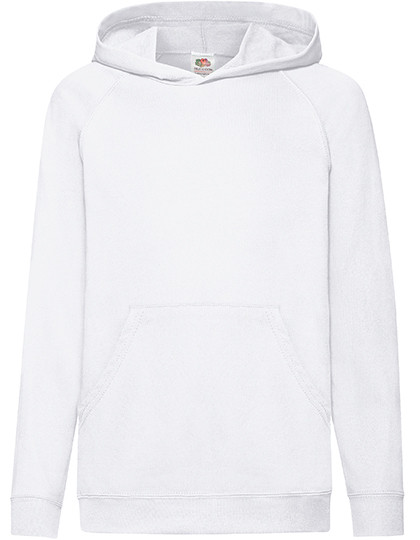 Fruit of the Loom Kids´ Lightweight Hooded Sweat White
