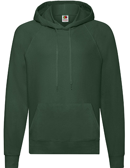 Fruit of the Loom Lightweight Hooded Sweat Bottle Green