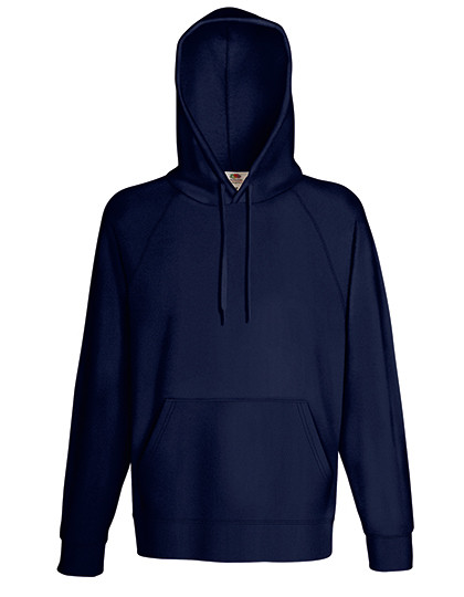 Fruit of the Loom Lightweight Hooded Sweat Deep Navy