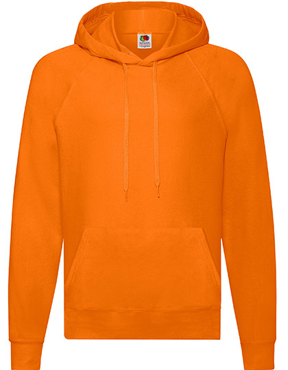 Fruit of the Loom Lightweight Hooded Sweat Orange